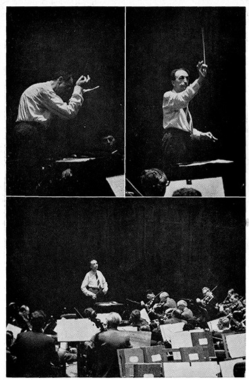 ヴェーベルンの《六つの管弦楽小品》作品6オランダ初演のために、コンセルトヘボウ管弦楽団をリハーサルするハンス・ロスバウト